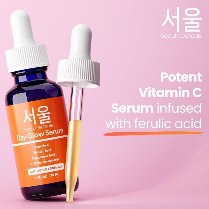 SeoulCeuticals Suero de Ácido Hialurónico 20% Vitamina C Antienvejecimiento - Imagen 3