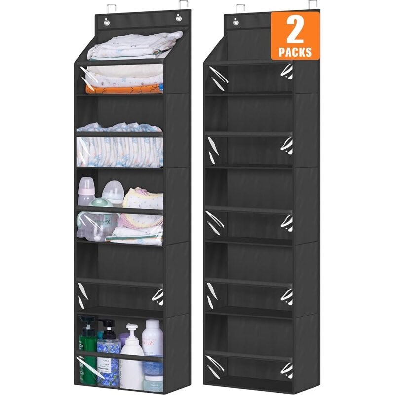 AOODA Organizador de Puerta Pack de 2 con Gran Capacidad de Almacenamiento