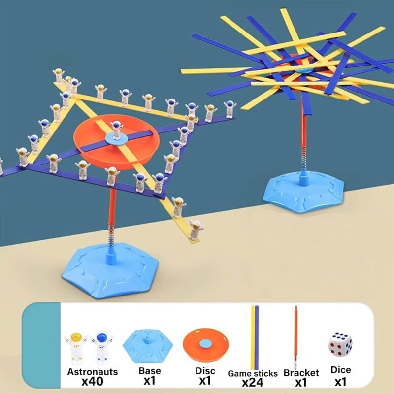 DR.DUDU Juego de mesa de equilibrio de astronautas para niños y adultos - Imagen 2