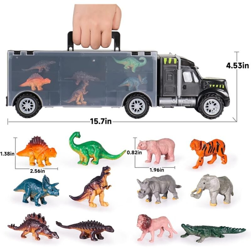 YOPTOTE Juguetes de Dinosaurio 4 en 1 para Niños de 3 a 5 Años - Imagen 4