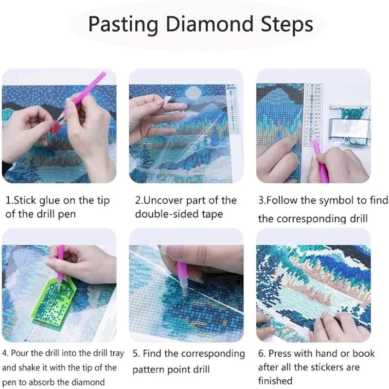 Kits de pintura artística de diamantes de mariposa para adultos - Imagen 7