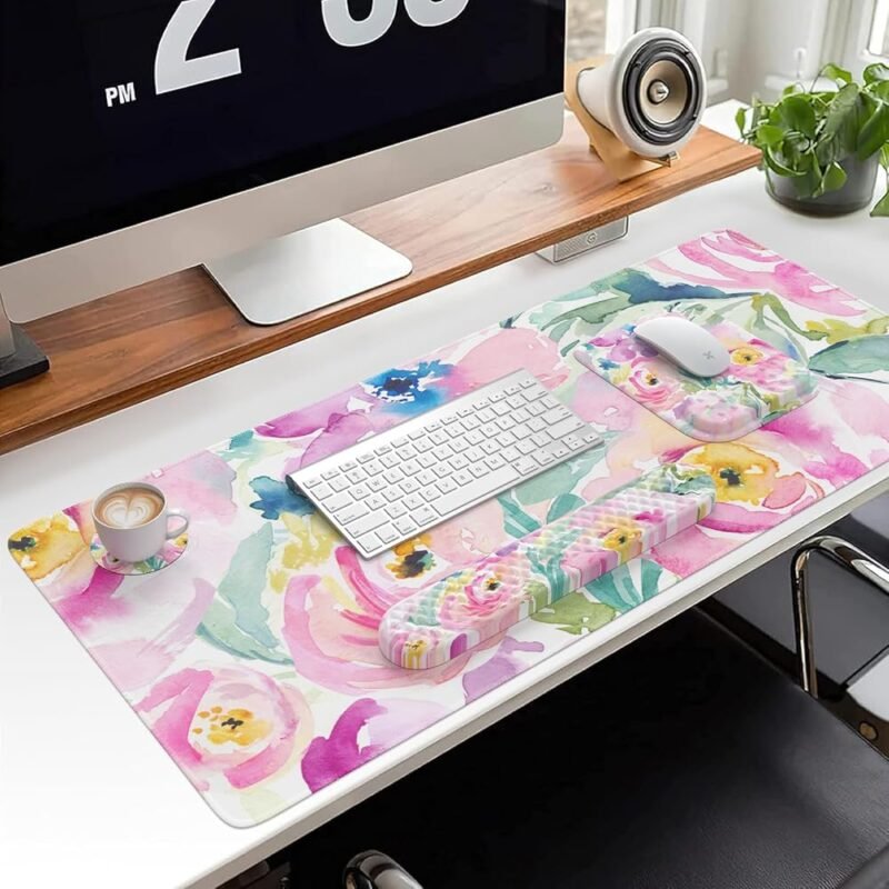 HAOCOO Alfombrilla de mouse ergonómica con reposamuñecas y soporte - Imagen 7