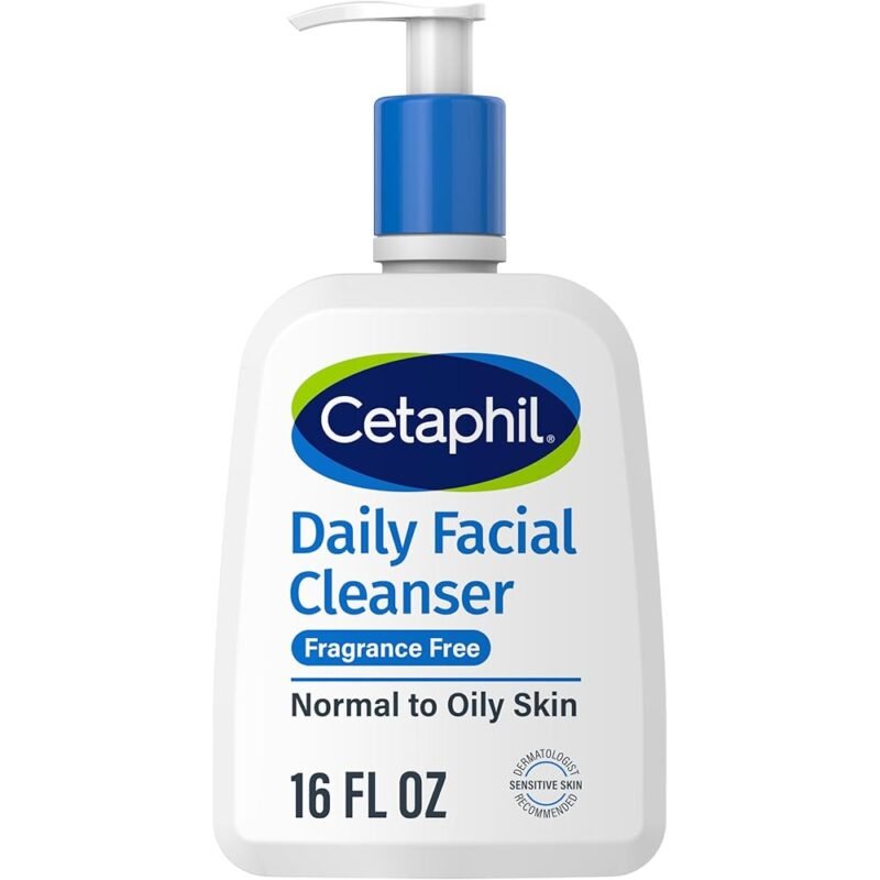 Cetaphil Limpiador Facial Diario Sin Fragancia para Piel Sensible 16 oz