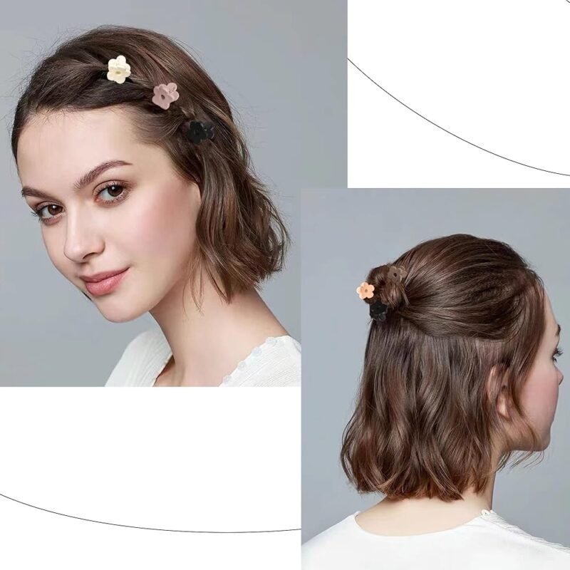 IVYU Pinzas pequeñas para el cabello de flores para mujeres y niñas - Imagen 4