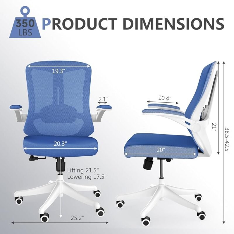 Silla de oficina ergonómica Balmstar con respaldo alto y función mecedora - Imagen 3