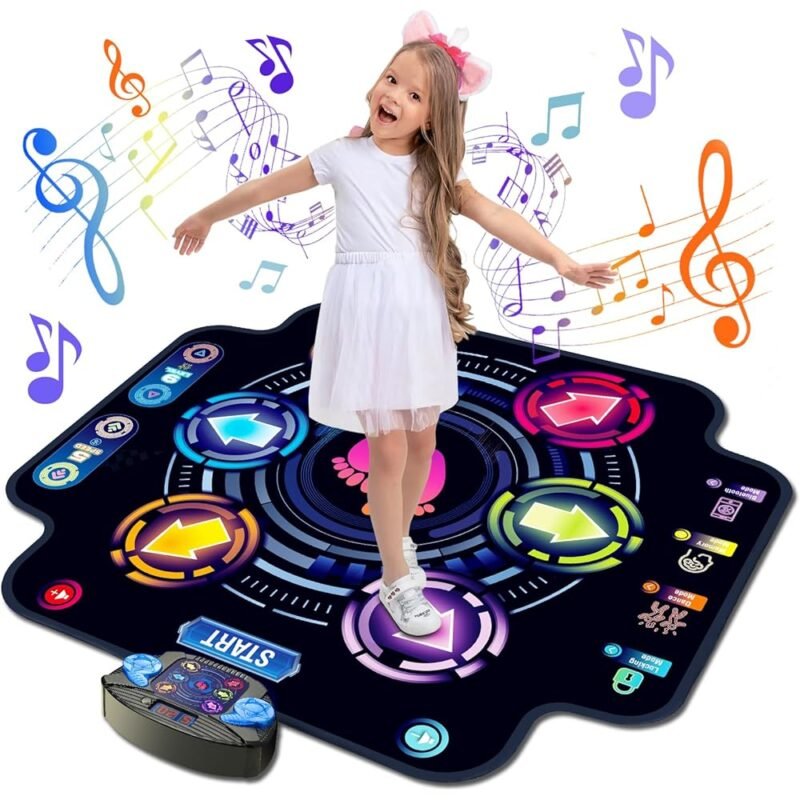 KIZJORYA Alfombrilla de Baile Electrónica Iluminada para Niños - Imagen 9