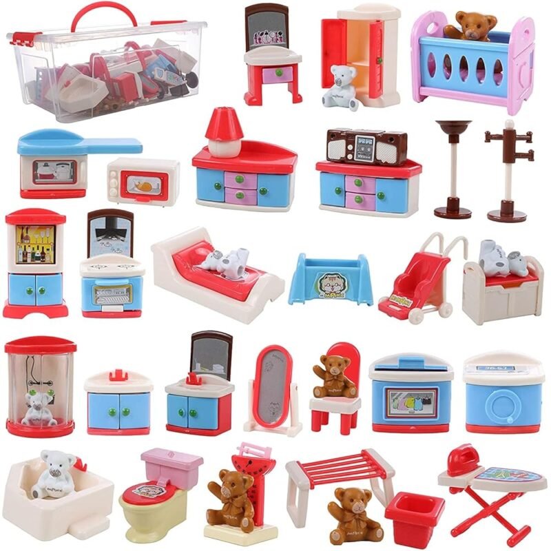 Beverly Hills Doll Collection Juego de Muebles y Accesorios para Casa de Muñecas