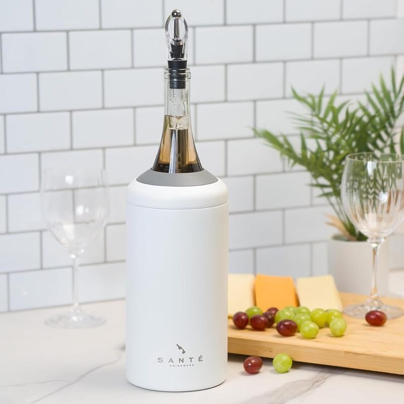 Santé Drinkware Cubo y Palito Para Enfriar Vino Portátil - Imagen 5