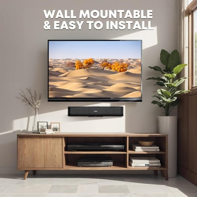 Saiyin Barra de Sonido de 17 Pulgadas con Bluetooth y HDMI ARC - Imagen 5