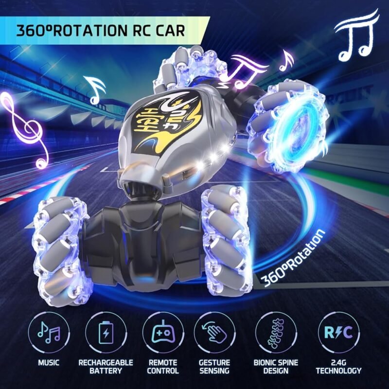 Coches RC 2.4Ghz 4WD Juguete Control Remoto para Niños y Niñas - Imagen 2