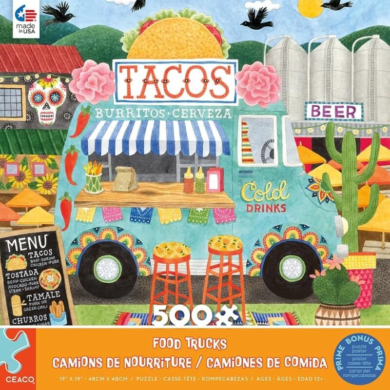 Ceaco Food Trucks Taco Truck Rompecabezas 500 Piezas - Imagen 2