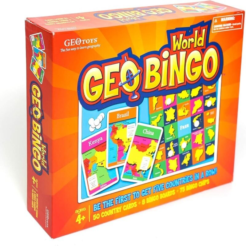 GeoToys GeoBingo Juego de Geografía para Niños y Familias - Imagen 7