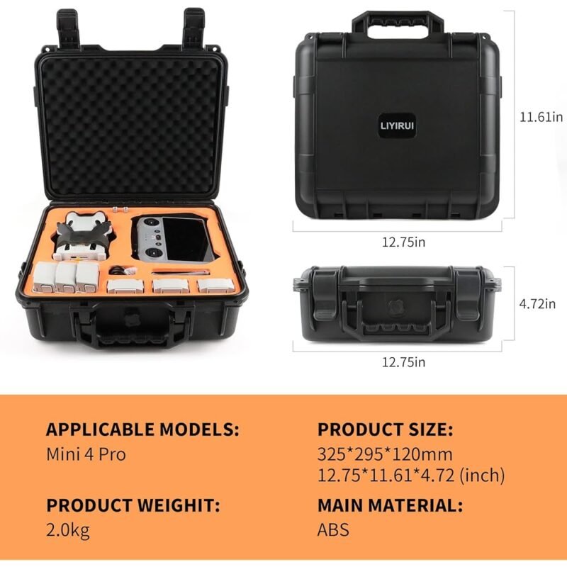 Funda de Transporte Impermeable para DJI Mini 4 Pro y Mini 4 - Imagen 6