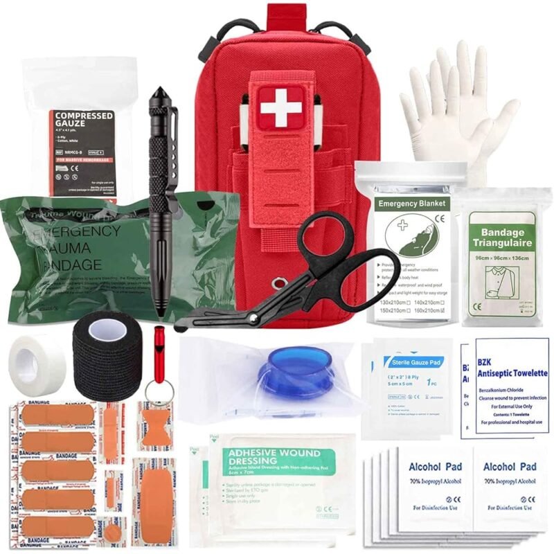 VIIDOO Ifak Med Trauma Kit Táctico de Primeros Auxilios para Emergencias