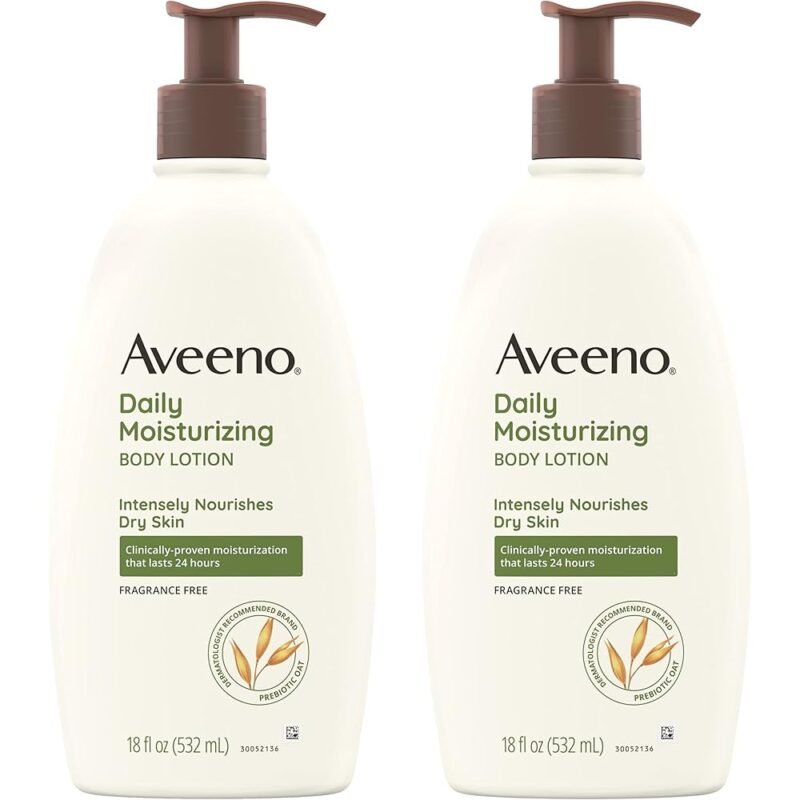 Aveeno Loción Corporal Hidratante Diaria con Avena Prebiótica 2 x 18 Onzas