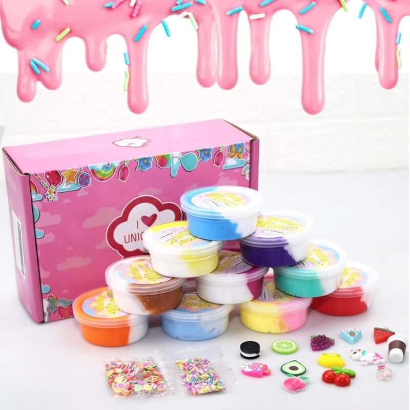 Kit de Slime de Mantequilla para Niñas 10 Unidades Fiesta y Relajación - Imagen 2