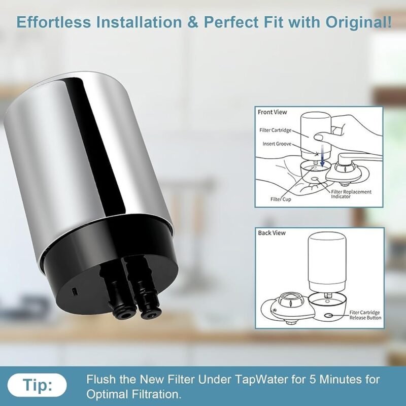 YZMMWST Filtro de Agua de Repuesto para Sistemas de Filtración de Grifo - Imagen 5