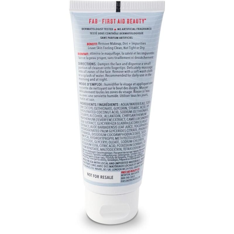 First Aid Beauty Limpiador Facial Pure Skin 5 oz y Tamaño de Viaje 1 oz - Imagen 8