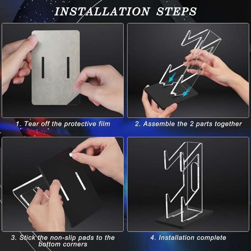 FYY Soporte para Controladores de Juego 2 Niveles Organizador Estilo Moderno - Imagen 5