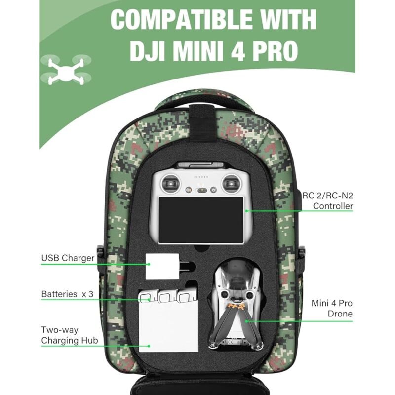 Mini 4 Pro Funda Rígida Impermeable para DJI Mini 4 Pro y Controladores - Imagen 2