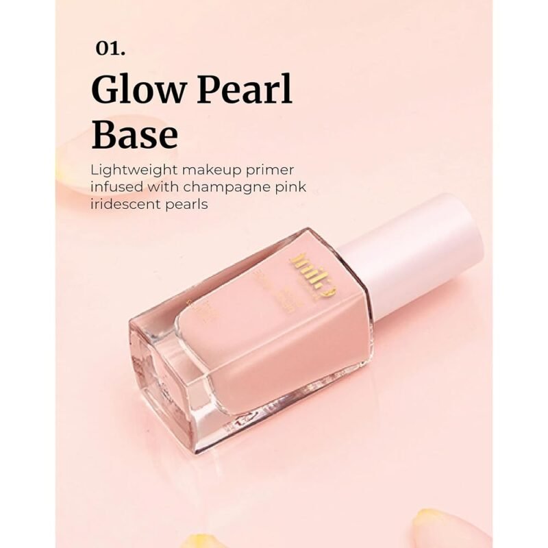 GLINT Glow Pearl Base Hidratante Brillo Rosa Champán 1.0 fl oz - Imagen 2