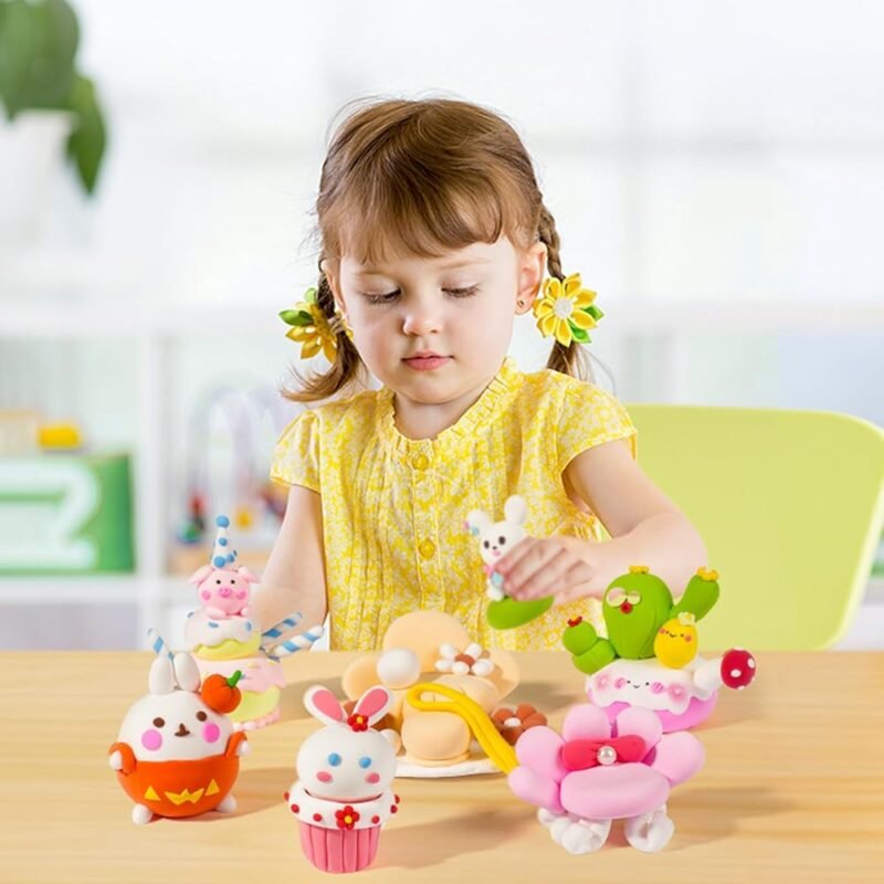 Cutedeer Kit de arcilla seca al aire 36 colores para niños - Imagen 6