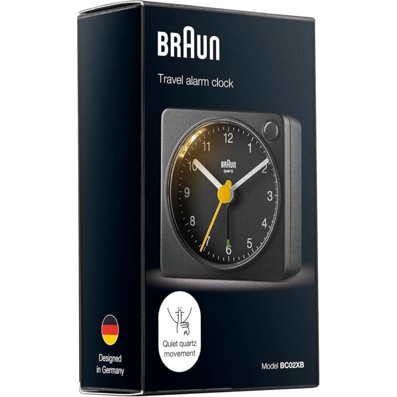 Braun Reloj Despertador Analógico Clásico Negro con Luz y Repetición - Imagen 7