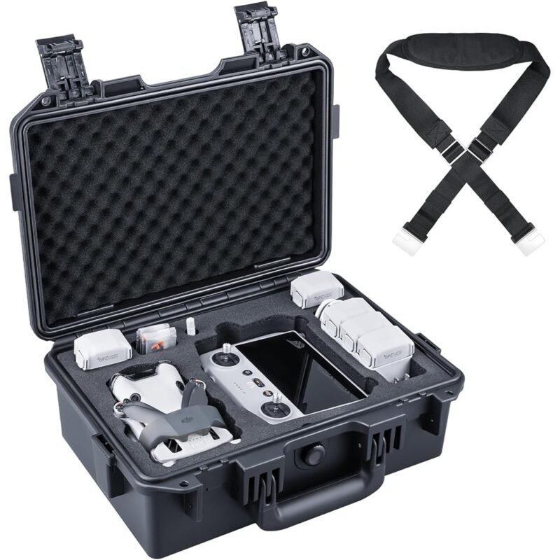 Lykus Titan MM410 Funda Rígida Impermeable para DJI Mini 4 Pro y Mini 3