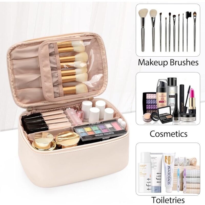 OCHEAL Bolsa de Maquillaje Portátil Organizador de Cosméticos para Viajes - Imagen 6