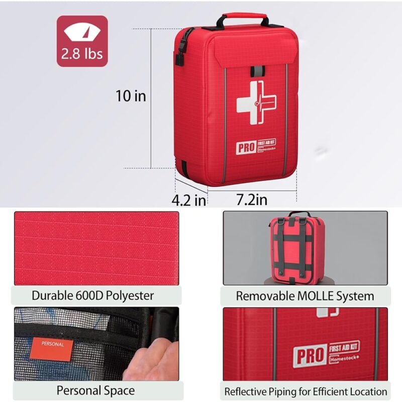 Homestock+ Kit Completo de Primeros Auxilios para Emergencias - Imagen 2