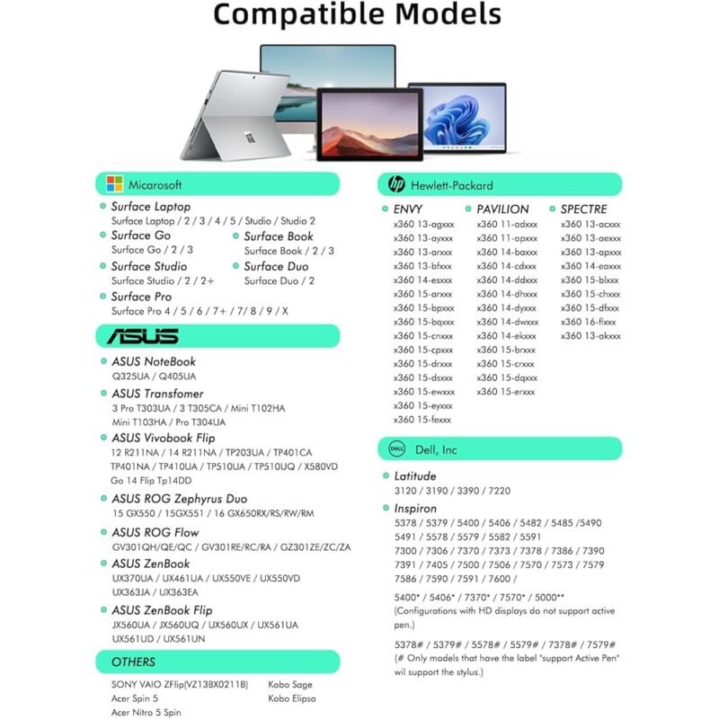 UOGIC Lápiz óptico para Microsoft Surface con sensibilidad a presión 4096 - Imagen 3