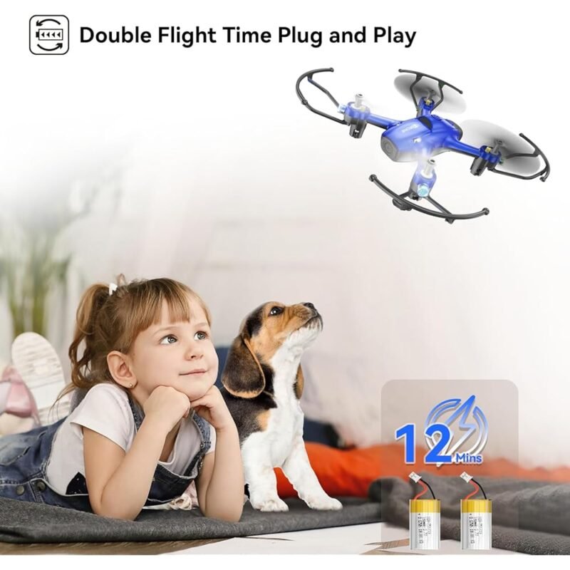 Wipkviey Mini Dron para Niños Con Luces y Control Remoto - Imagen 4