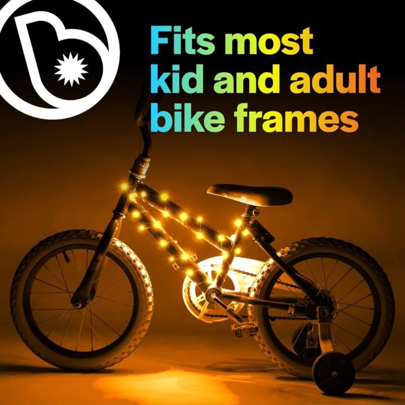 Brightz CosmicBrightz Cuerda de luz LED para bicicleta 6.5 pies - Imagen 4