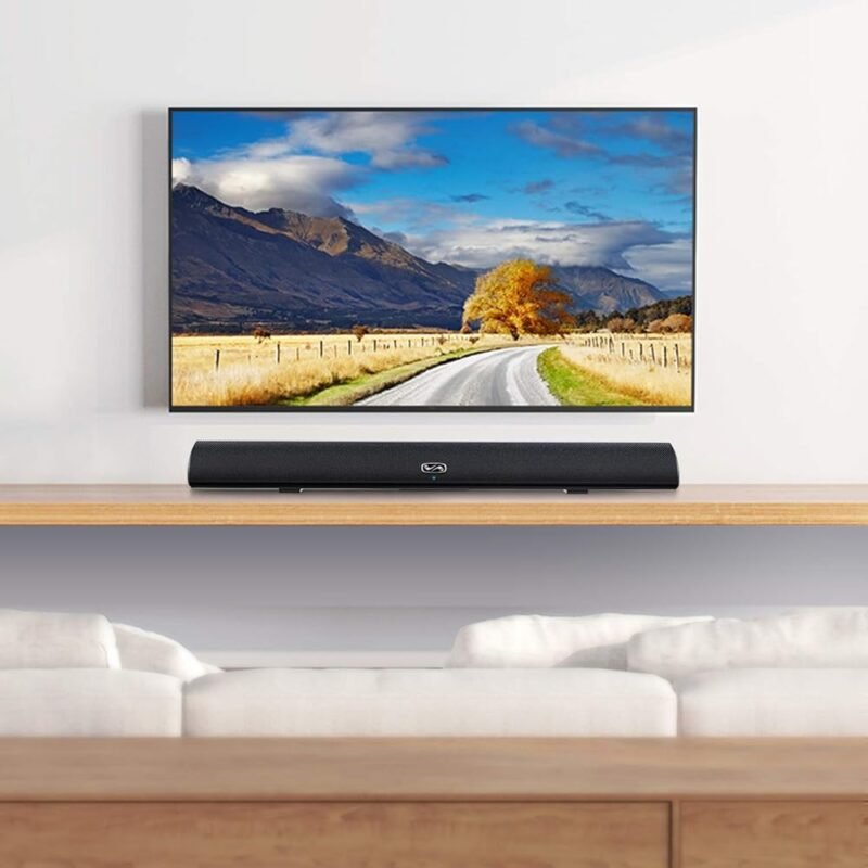 Barra de sonido MEGACRA TV con puertos de graves duales y Bluetooth - Imagen 7