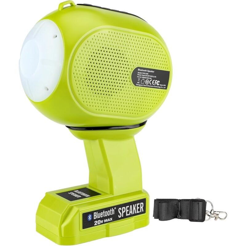 Altavoz Bluetooth Ryobi One+ 18V con Luz LED para Camping y Fiesta