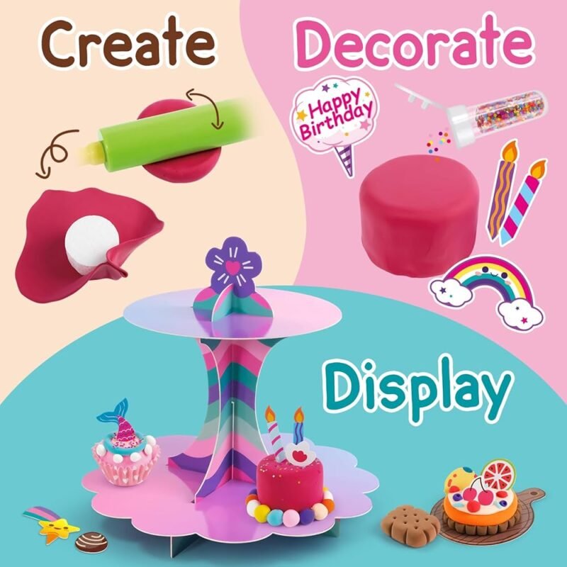 Drama Planet Kits de Manualidades para Niños Crea Mini Postres de Arcilla - Imagen 3