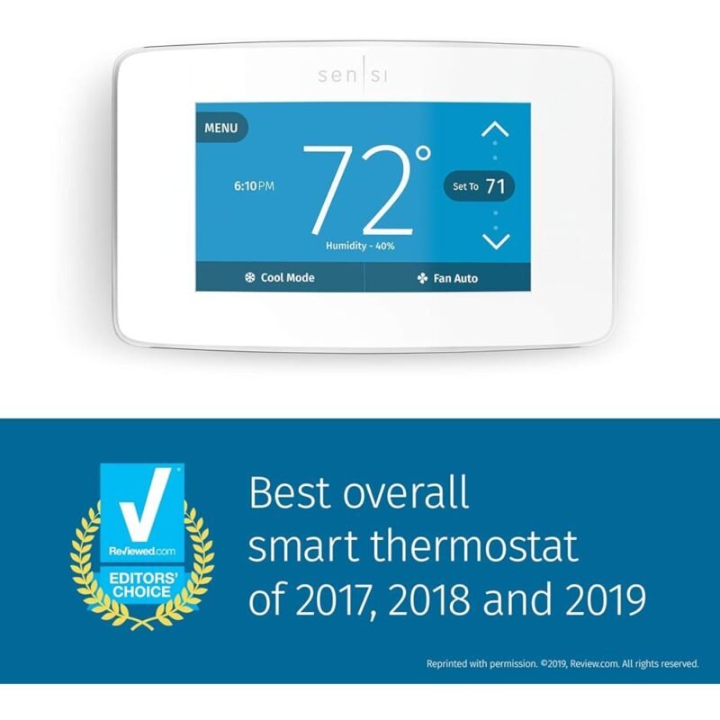 EMERSON Sensi Touch Termostato inteligente Wi-Fi con pantalla táctil - Imagen 9