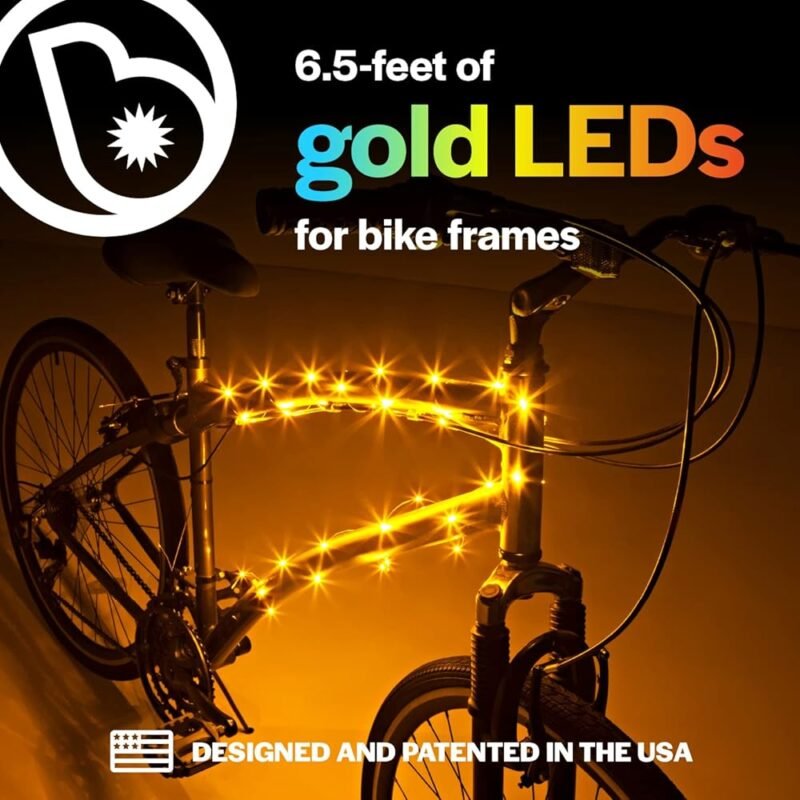 Brightz CosmicBrightz Cuerda de luz LED para bicicleta 6.5 pies - Imagen 2