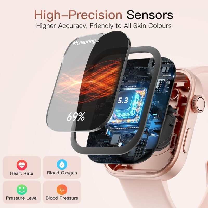 Tensky Smart Watch para Mujeres Android iOS AI Voice 1.99 AMOLEDFitness Tracker - Imagen 8