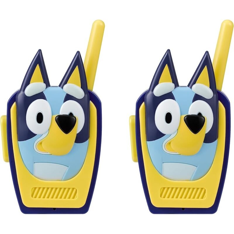 eKids Bluey Toy Walkie Talkies para Niños Ideal para Juegos Interiores y Exteriores