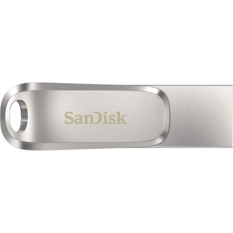 SanDisk Unidad Ultra Dual Luxe USB Tipo C 1 TB Plata - Imagen 3