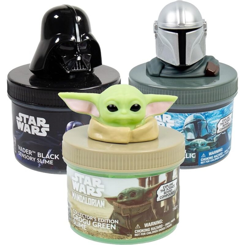 Slime Star Wars Paquete de 3 Kits Darth Vader Grogu Mandalorian