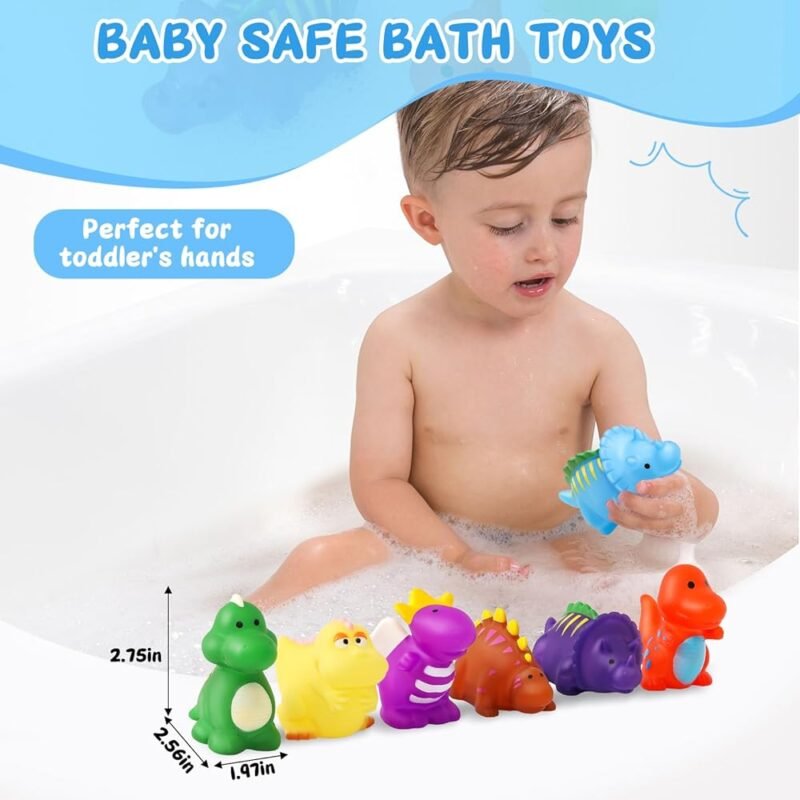 Juguetes de baño que cambian de color Dinosaurio para bebés divertidos - Imagen 6