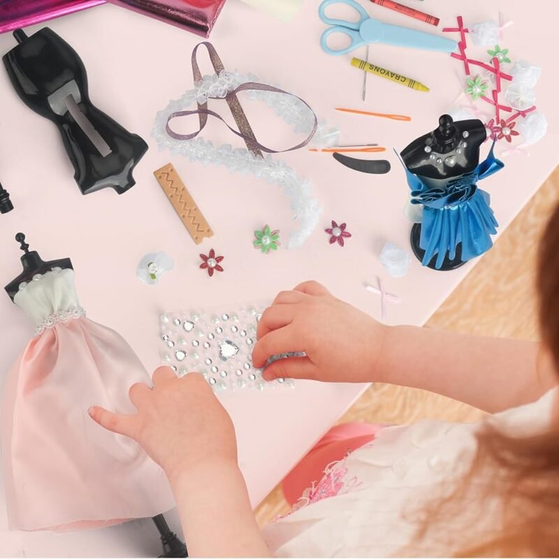 YWXFCH Kit de Diseño de Moda para Niñas Juguete Creativo y Divertido - Imagen 6