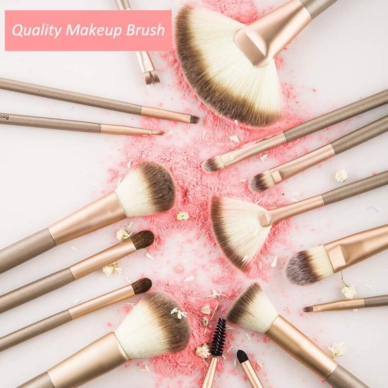 NEVSETPO Juego de Brochas de Maquillaje 28 Piezas para Aplicación Profesional - Imagen 2