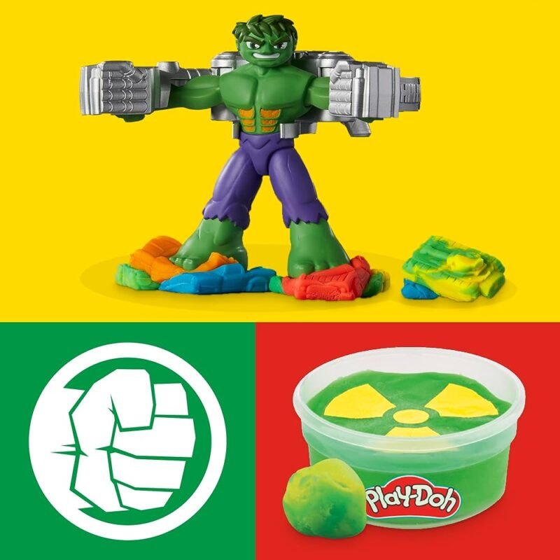 Play-Doh Marvel Hulk Smash & Squish Juego Creativo para Niños - Imagen 4