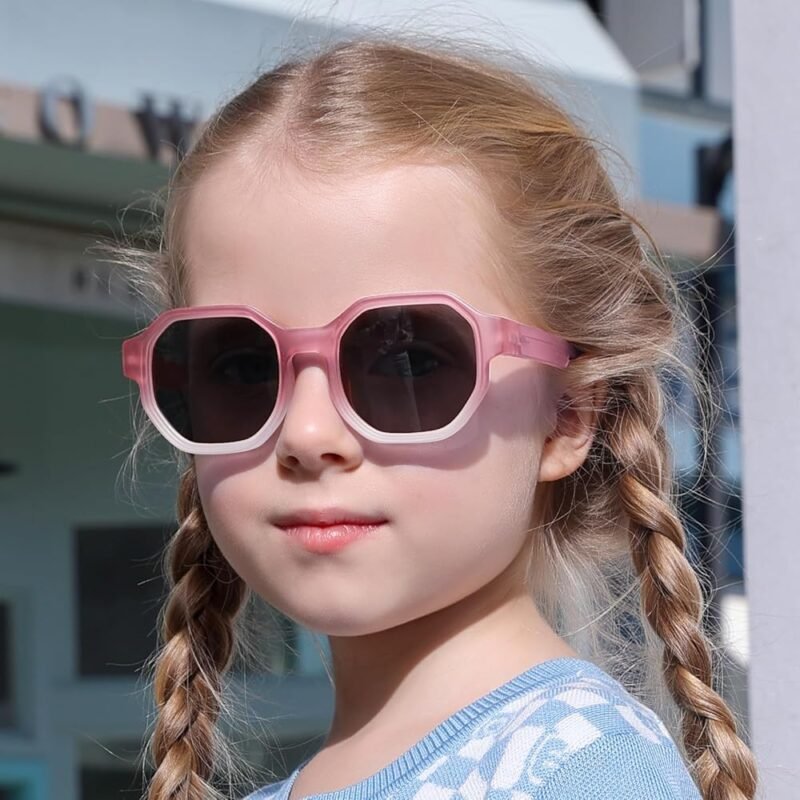 Gafas de Sol Cuadradas Polarizadas para Niños y Niñas con Protección UV - Imagen 3