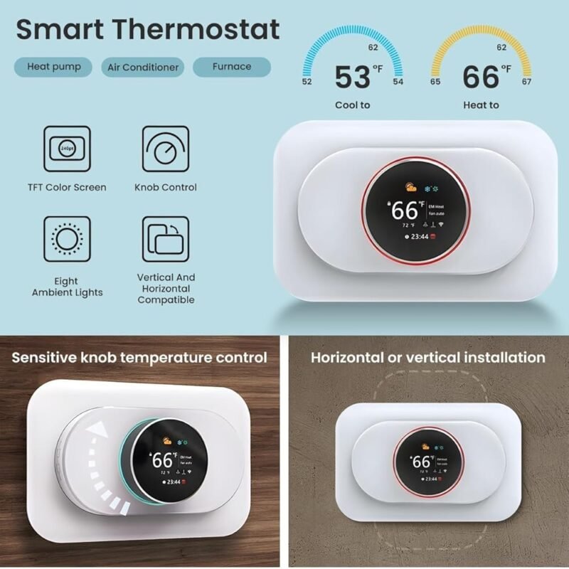 MIUCDA Termostato inteligente WiFi programable con control de voz Alexa y Google Home - Imagen 2