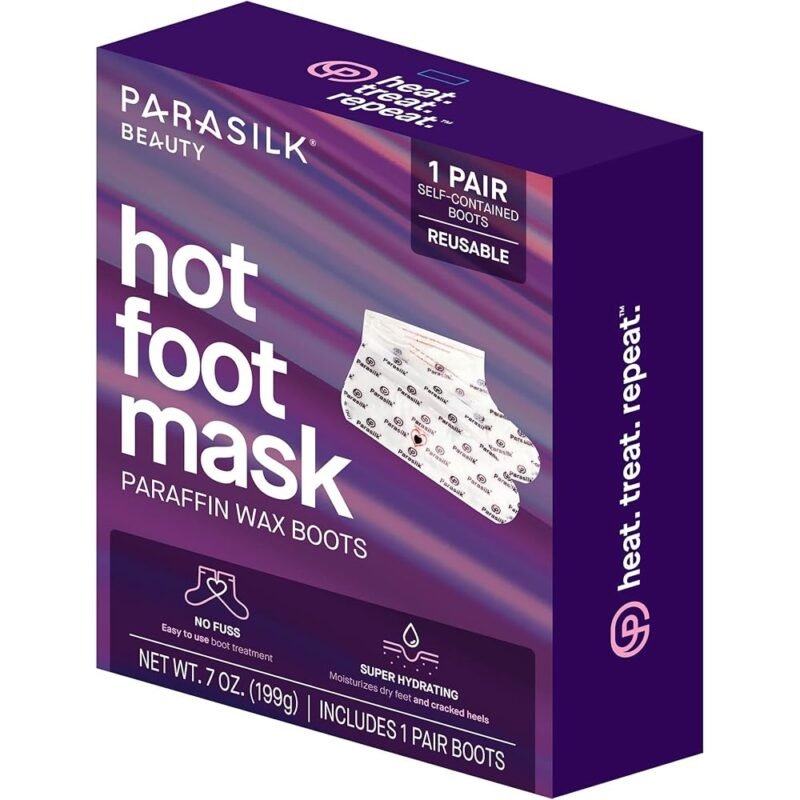 Parasilk Beauty Hot Foot Mask Botas de Cera de Parafina para Hidratación Intensiva