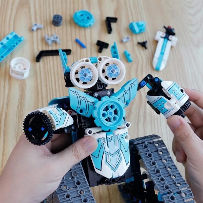 PREPOP Kit de construcción de robot de control remoto 3 en 1 para niños - Imagen 6